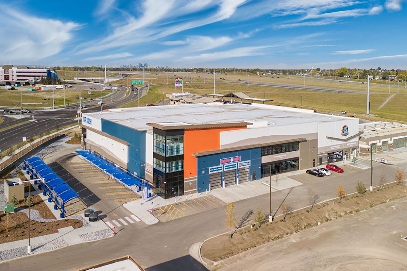 Drone image at 11501 BuffaloRunBlvd#401 Tsuut'ina, AB - SmartStop