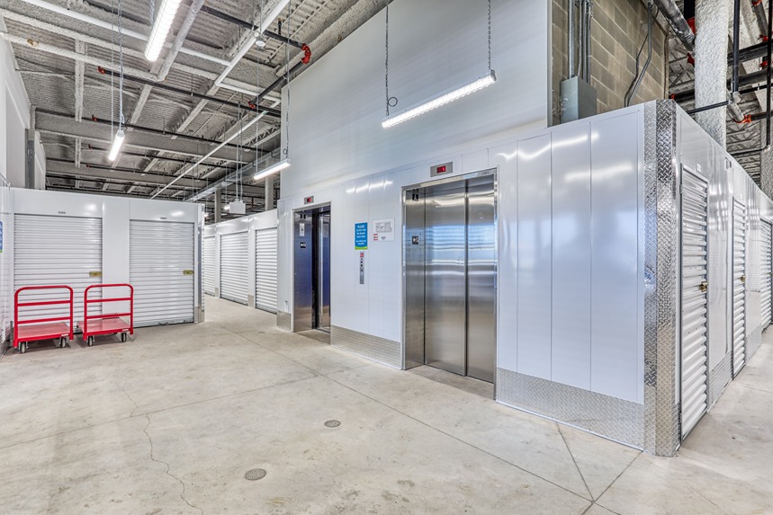SmartStop Self Storage Facility-20 Melvin Robson Rd, Aurora, ON - Elevator and carts