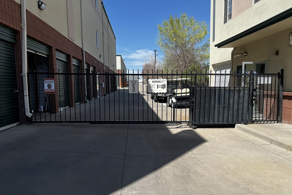 SmartStop Self Storage Facility at 5885 W Colfax Lakewood, CO - Gate