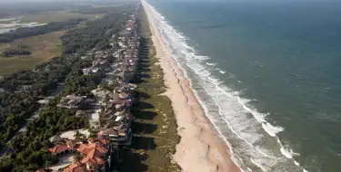 coastline of St Johns Florida