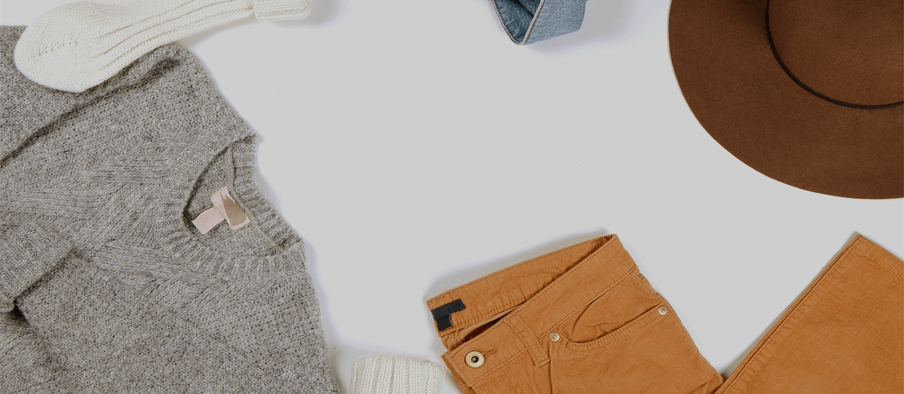 Image of clothing displayed on floor