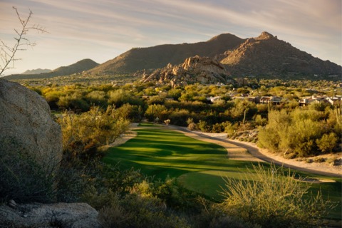 golf course fairway in Arizona desert