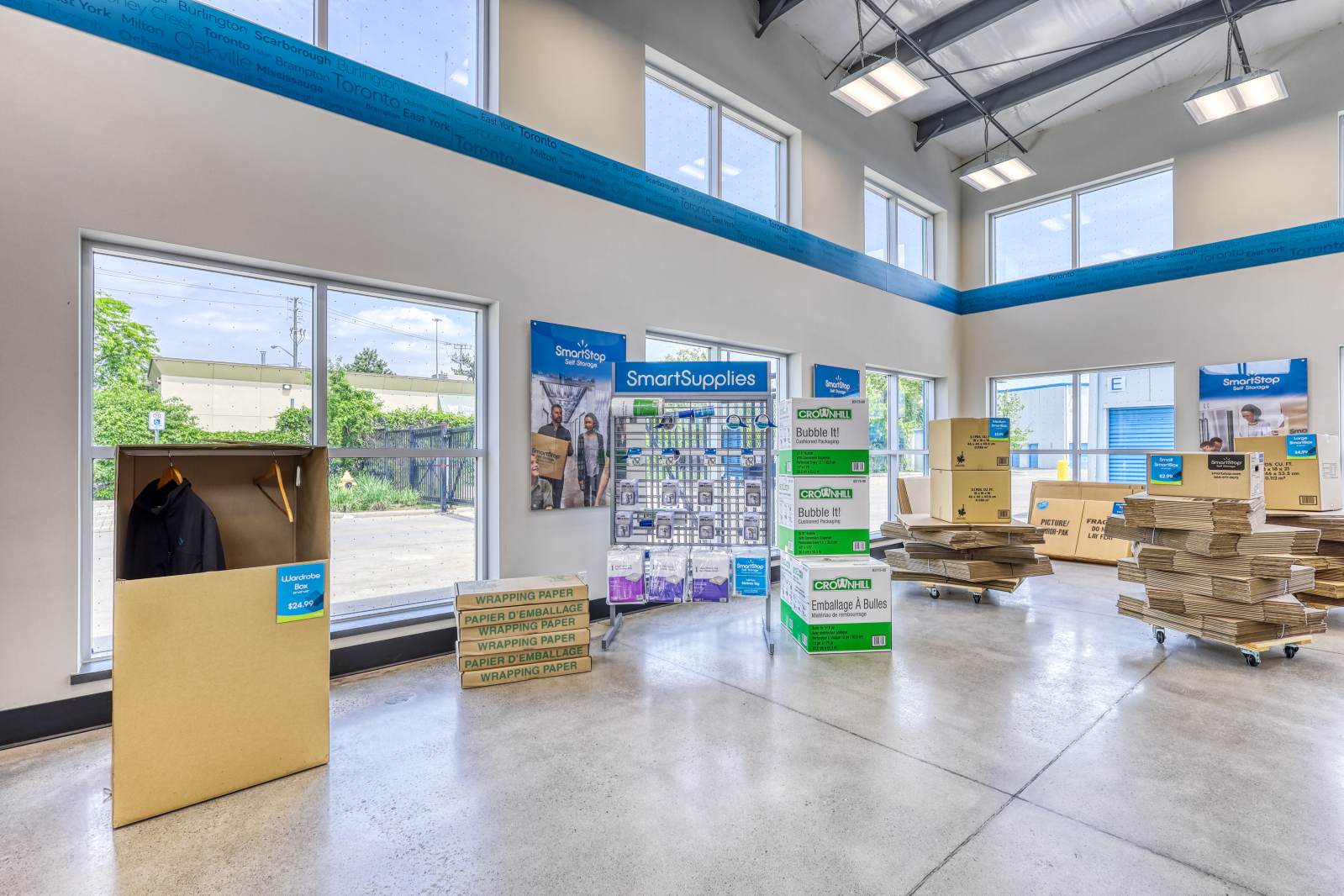 Front Office at SmartStop self storage facility in Scarborough, Ontario on 515 Centennial Rd N