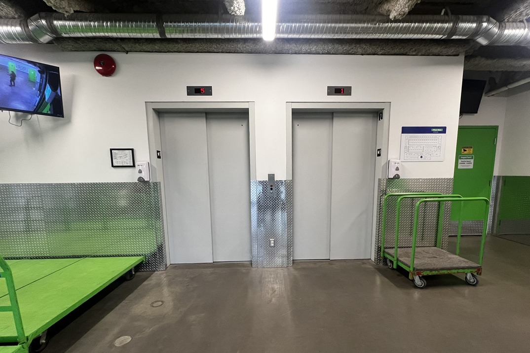 SmartStop Self Storage Facility at 948 Ellis St Kelowna, BC - Elevators