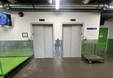 SmartStop Self Storage Facility at 948 Ellis St Kelowna, BC - Elevators
