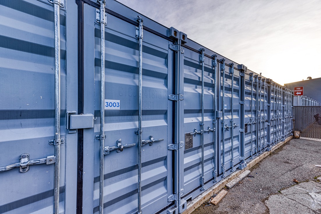 SmartStop Self Storage Facility at 10820 119 St. NW, Edmonton, AB - Exterior Units