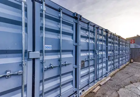 SmartStop Self Storage Facility at 10820 119 St. NW, Edmonton, AB - Exterior Units