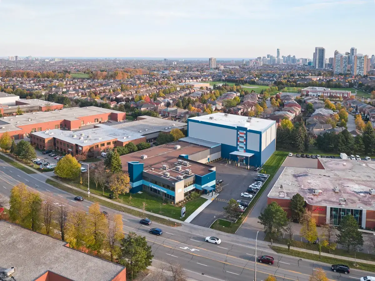 Drone image at SmartStopSelfStorage-MississaugaONT-135MathesonBlvdE