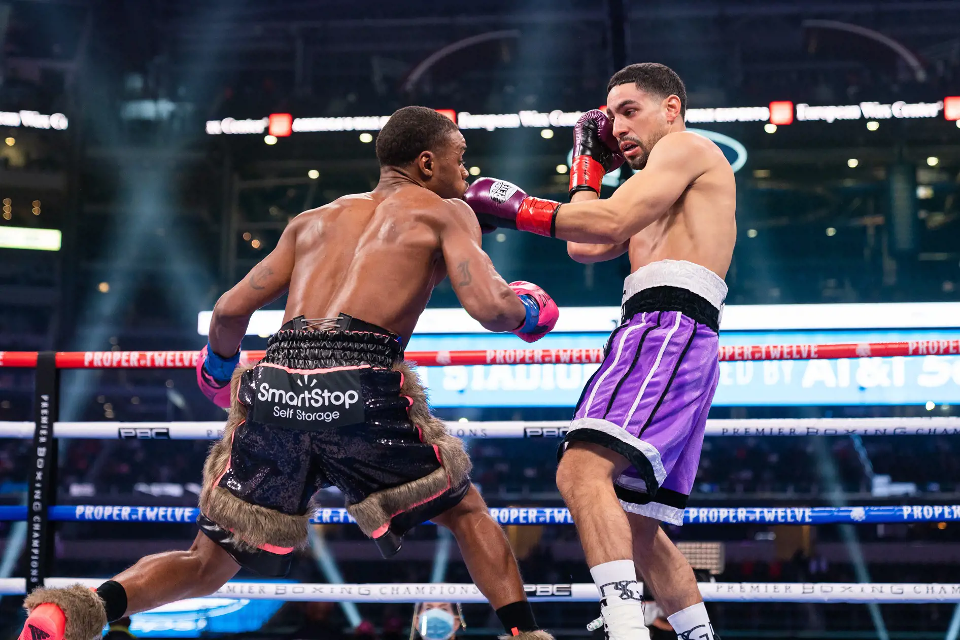 Image d'Errol Spence Jr lors d'un match de boxe