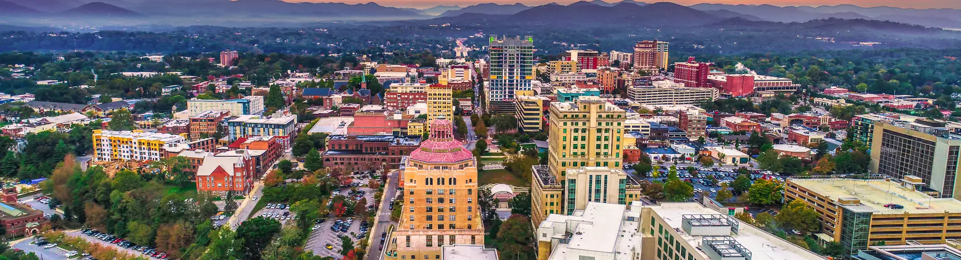 Asheville North Carolina city view