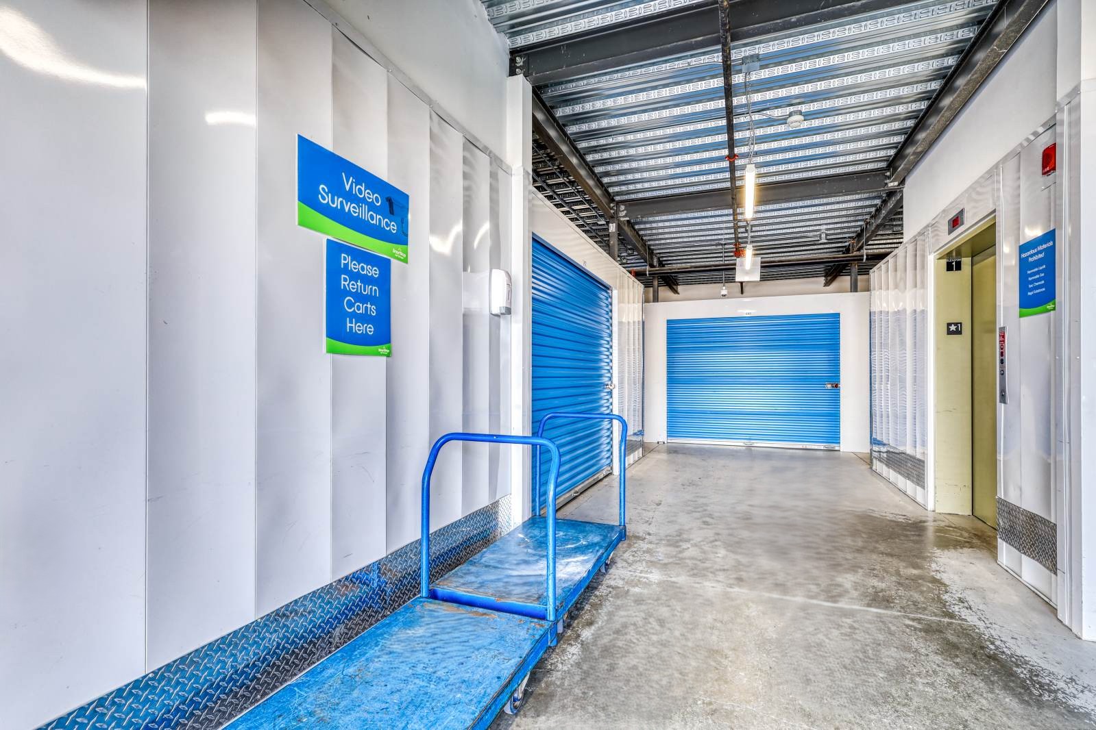 Flat Carts at SmartStop self storage facility in Scarborough, Ontario on 515 Centennial Rd N