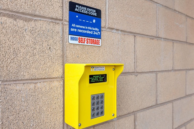 Indigo Self Storage-5210WRobindaleRd-Keypad