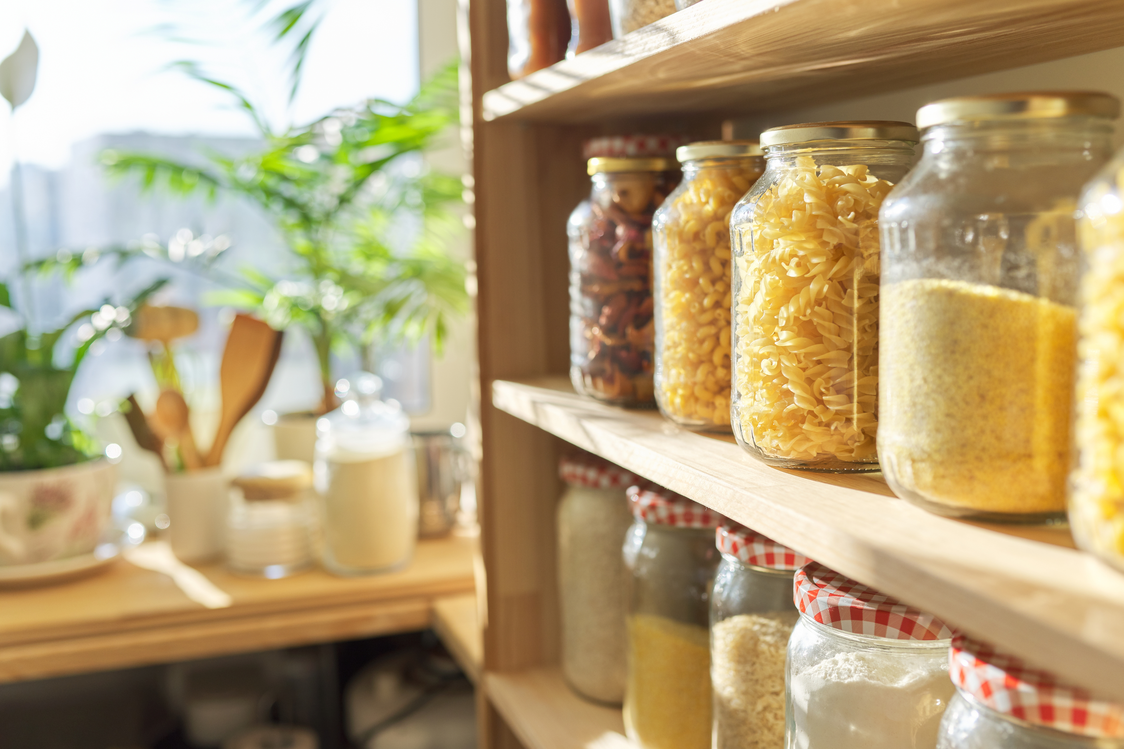 Organized Kitchen Mason Jars