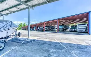 image of covered self storage for cars at a SmartStop Self Storage property