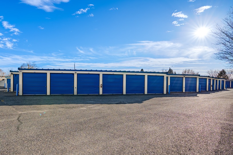 Drive Up units at NewFrontierSelfStorage-4740UnderpassAve
