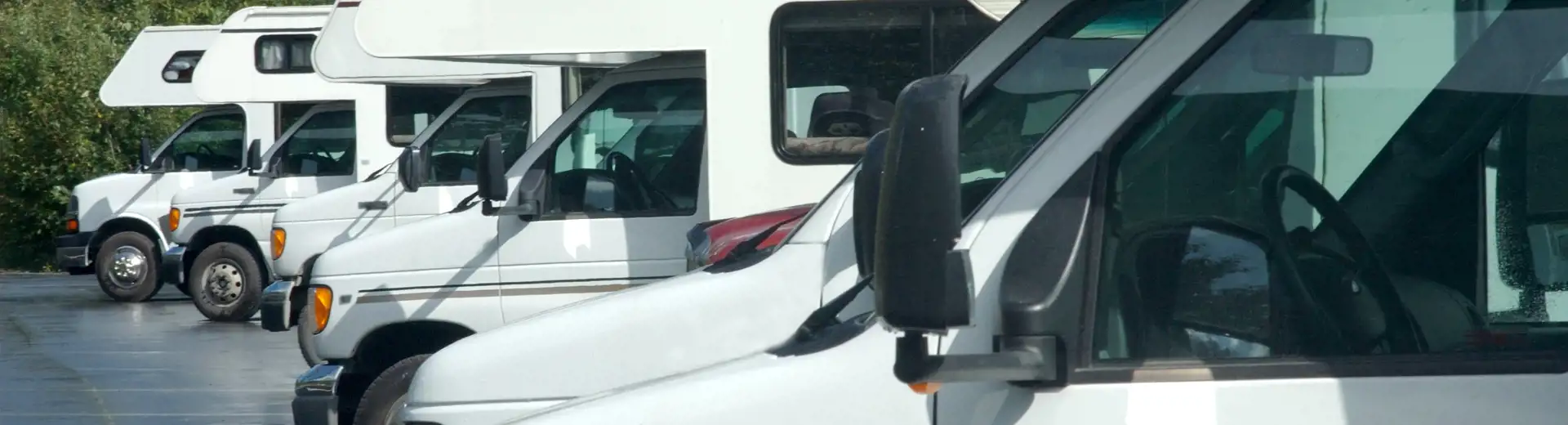 outdoor uncovered RV and camper parking