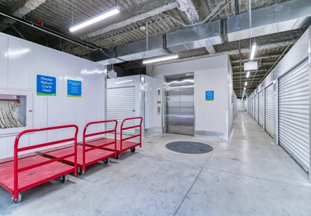 SmartStop Self Storage Facility at 801 Milner Ave, Scarborough, ON - Elevator, Moving Carts