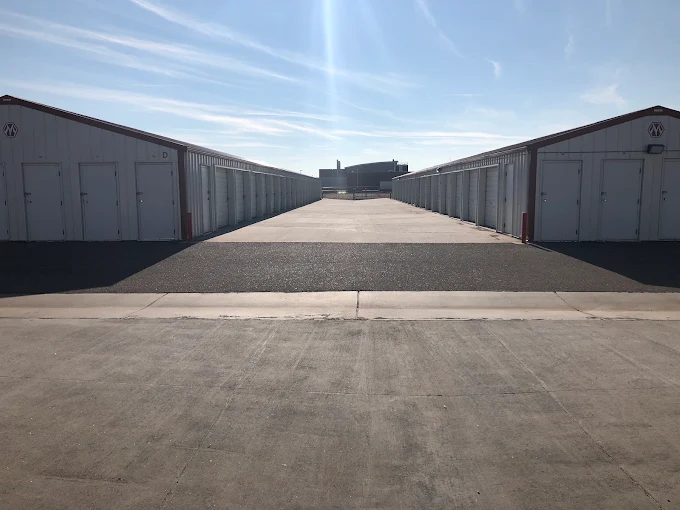 Drive up units at NewFrontierSelfStorage-200 S College Dr