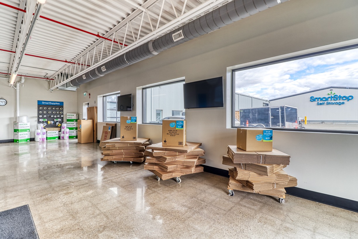 SmartStop Self Storage Facility at 111 Savage Dr,  Cambridge, ON - Moving Supplies