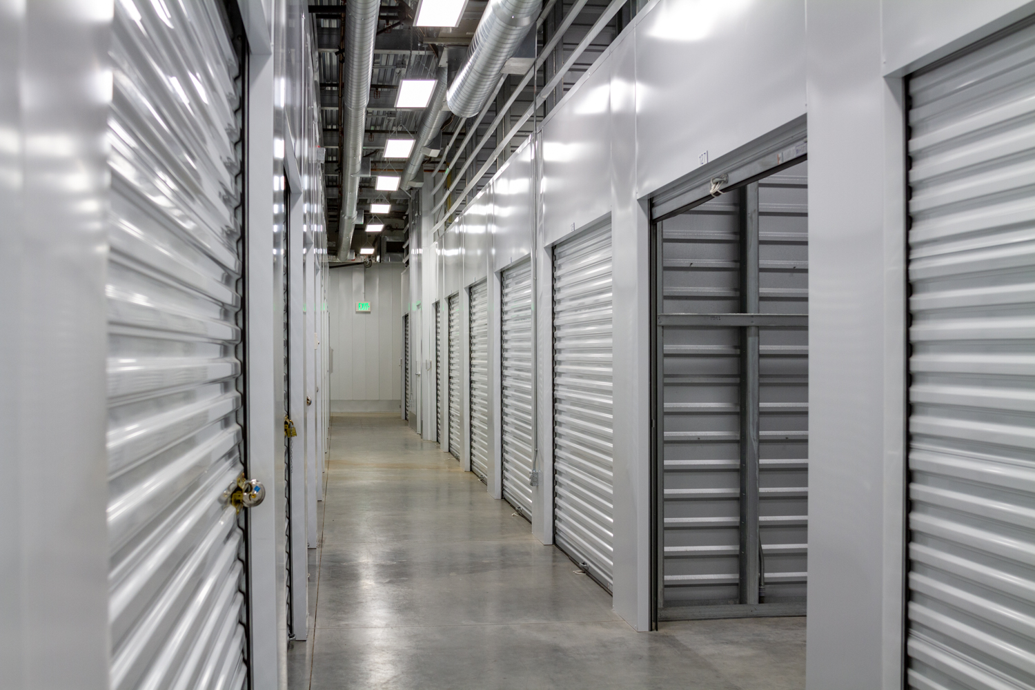 image of a row of climate-control storage units 