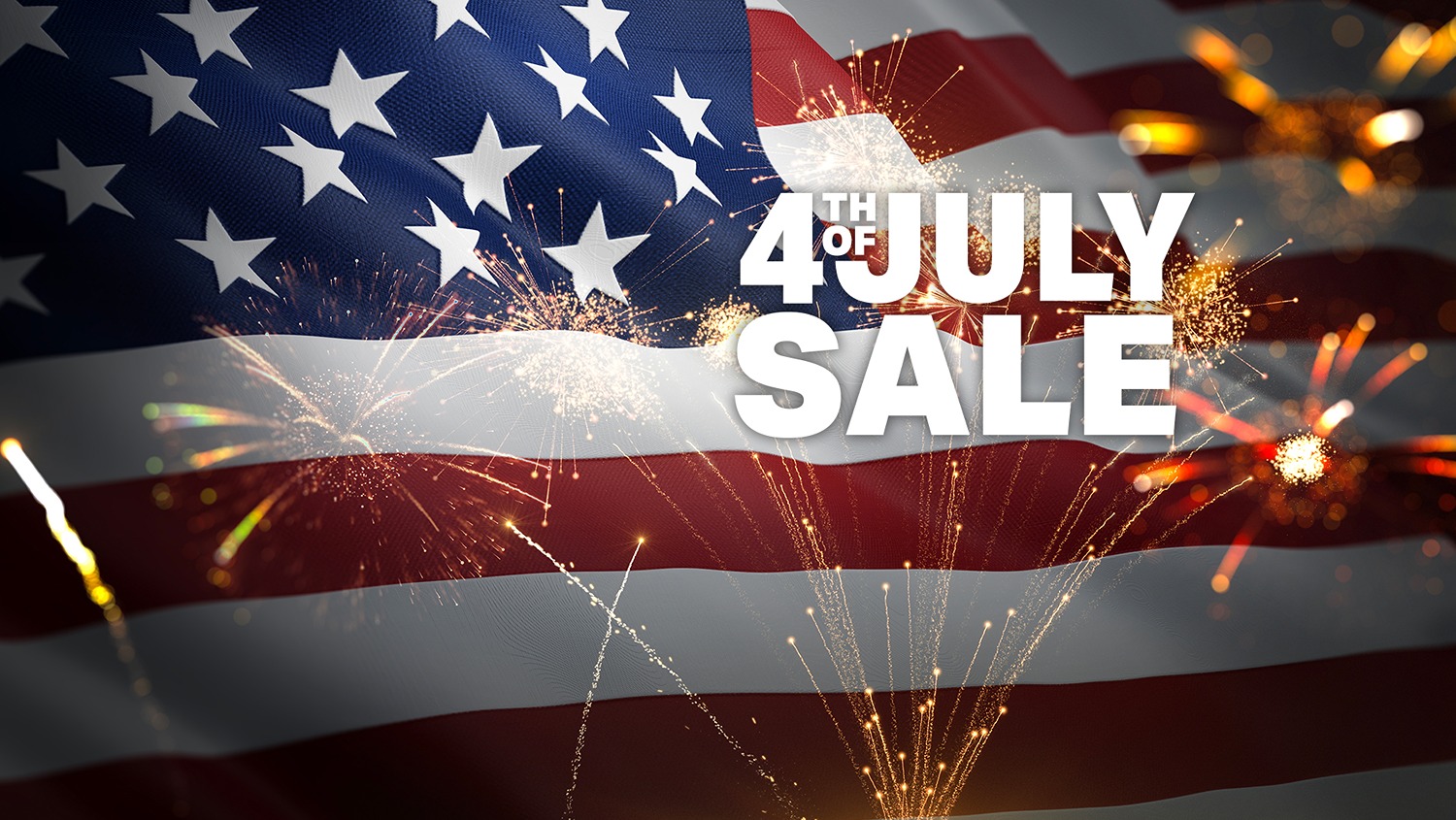 American Flag with fireworks bursting in front in celebration of the 4th of July | SmartStop