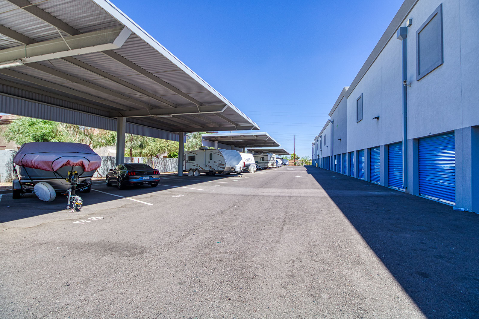 Covered RV Auto Boat Storage