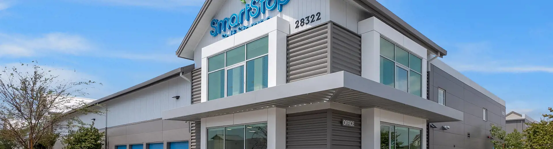 exterior of a smartstop self-storage facility