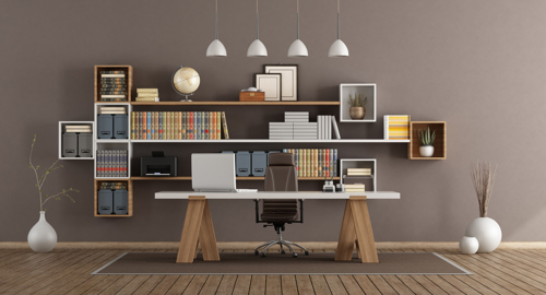 vertical space modern home office trends