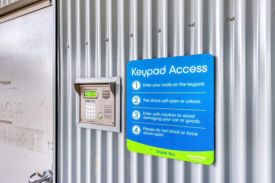 SmartStop Self Storage Facility at 10820 119 St. NW, Edmonton, AB - Keypad Access