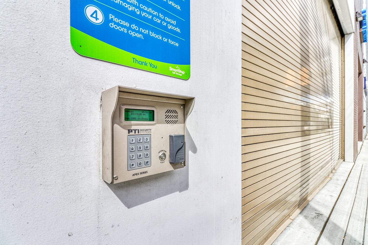 SmartStop Self Storage Facility at 1615 Franklin St Vancouver, BC- Keypad Access