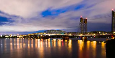 Image of bridge connecting Vancouver, WA with Portland, OR