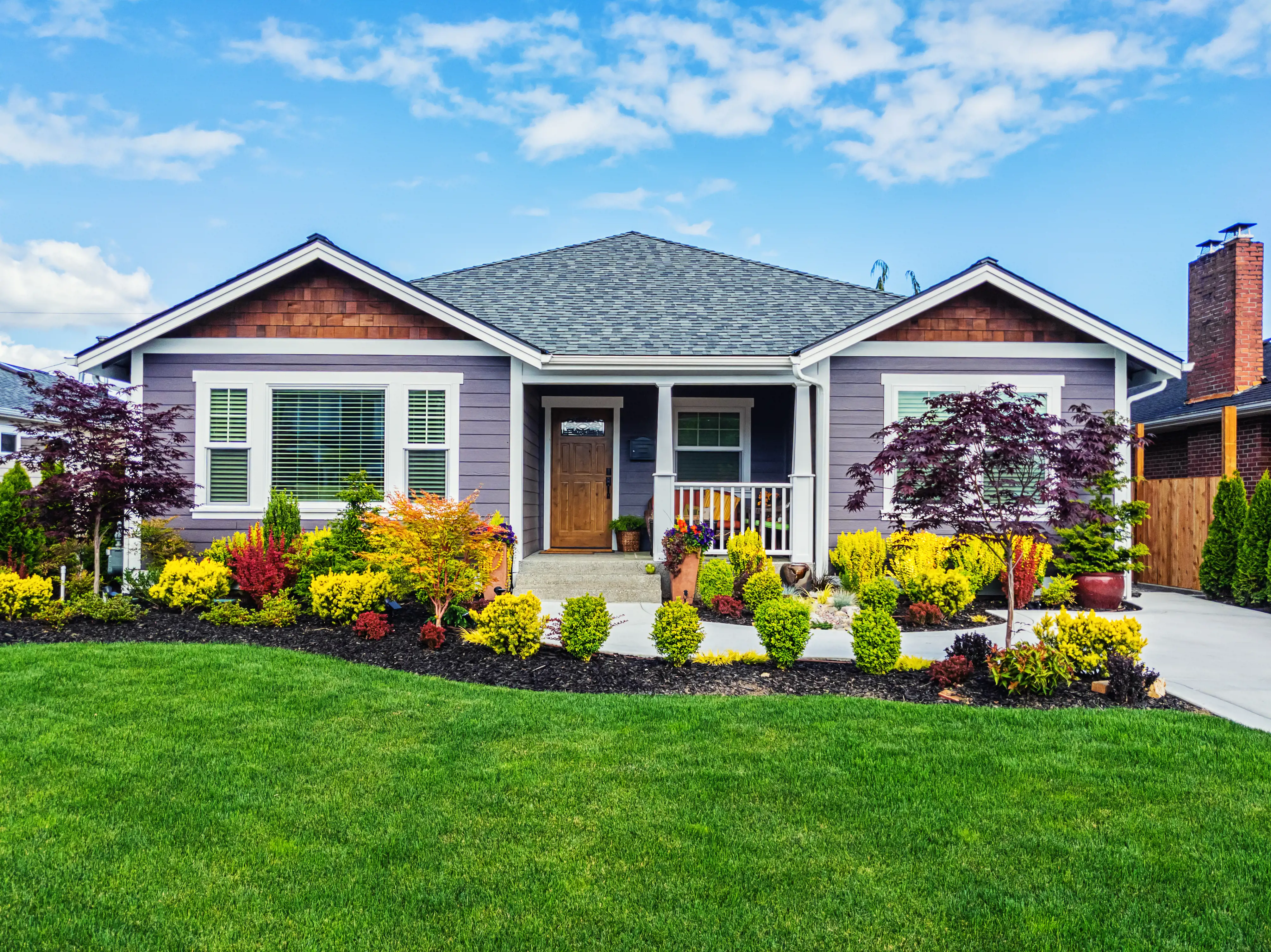 Greensboro NC home curb appeal house washing