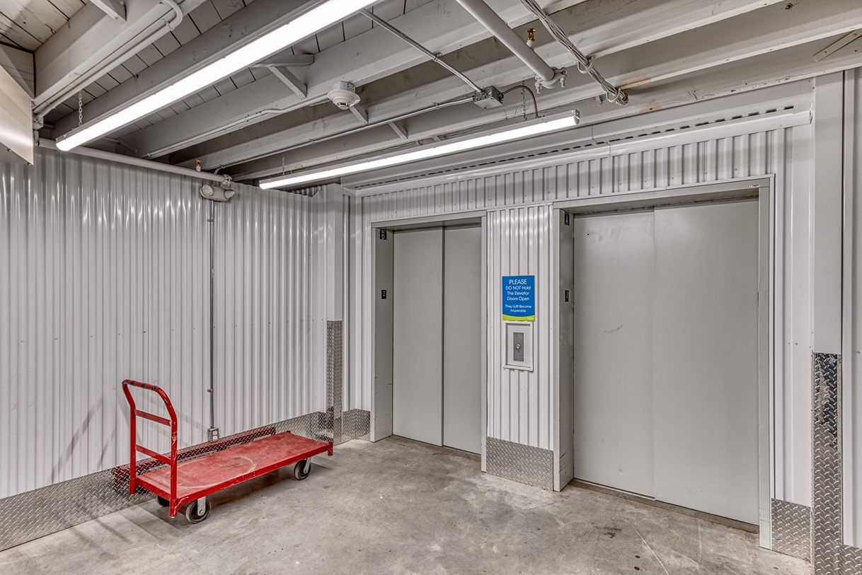 SmartStop Self Storage Facility at 10820 119 St. NW, Edmonton, AB - Elevators