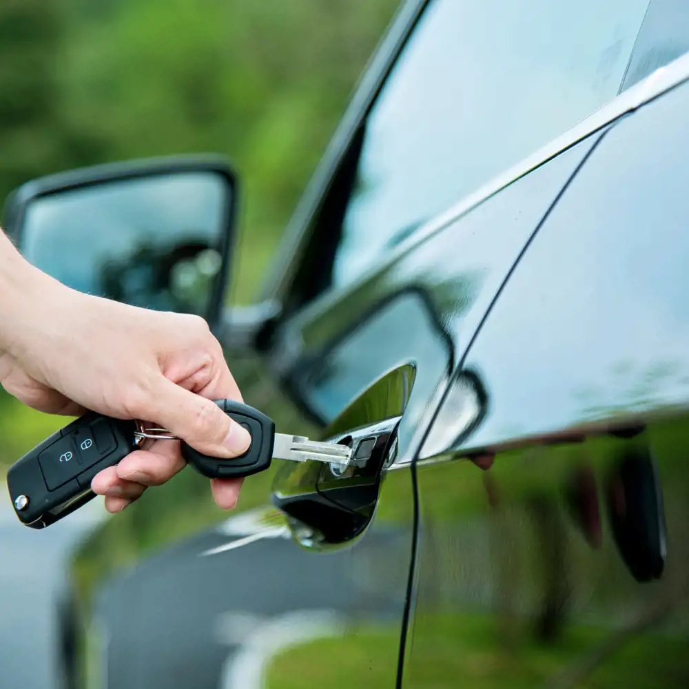 locking a car for storage
