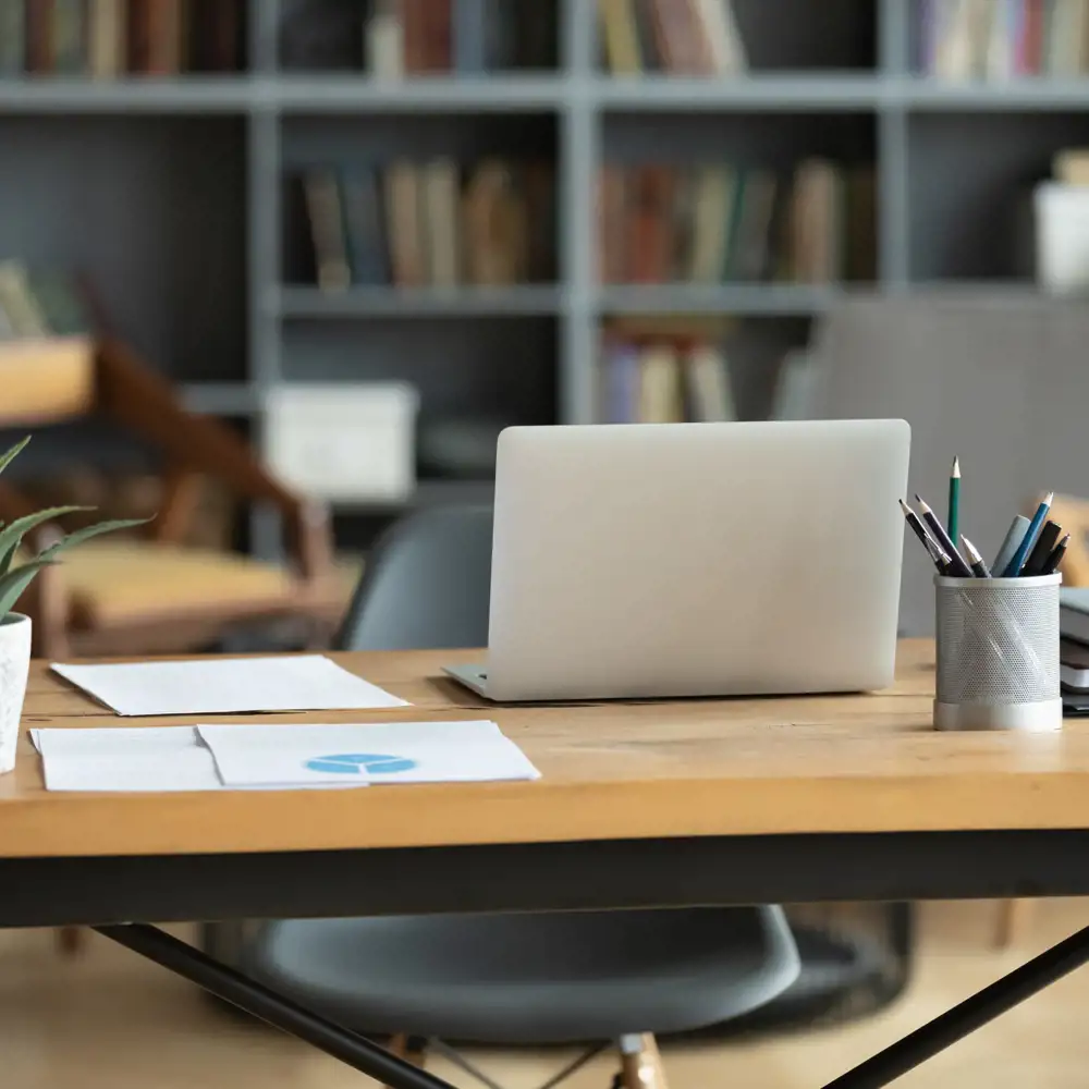 organized and tidy work desk