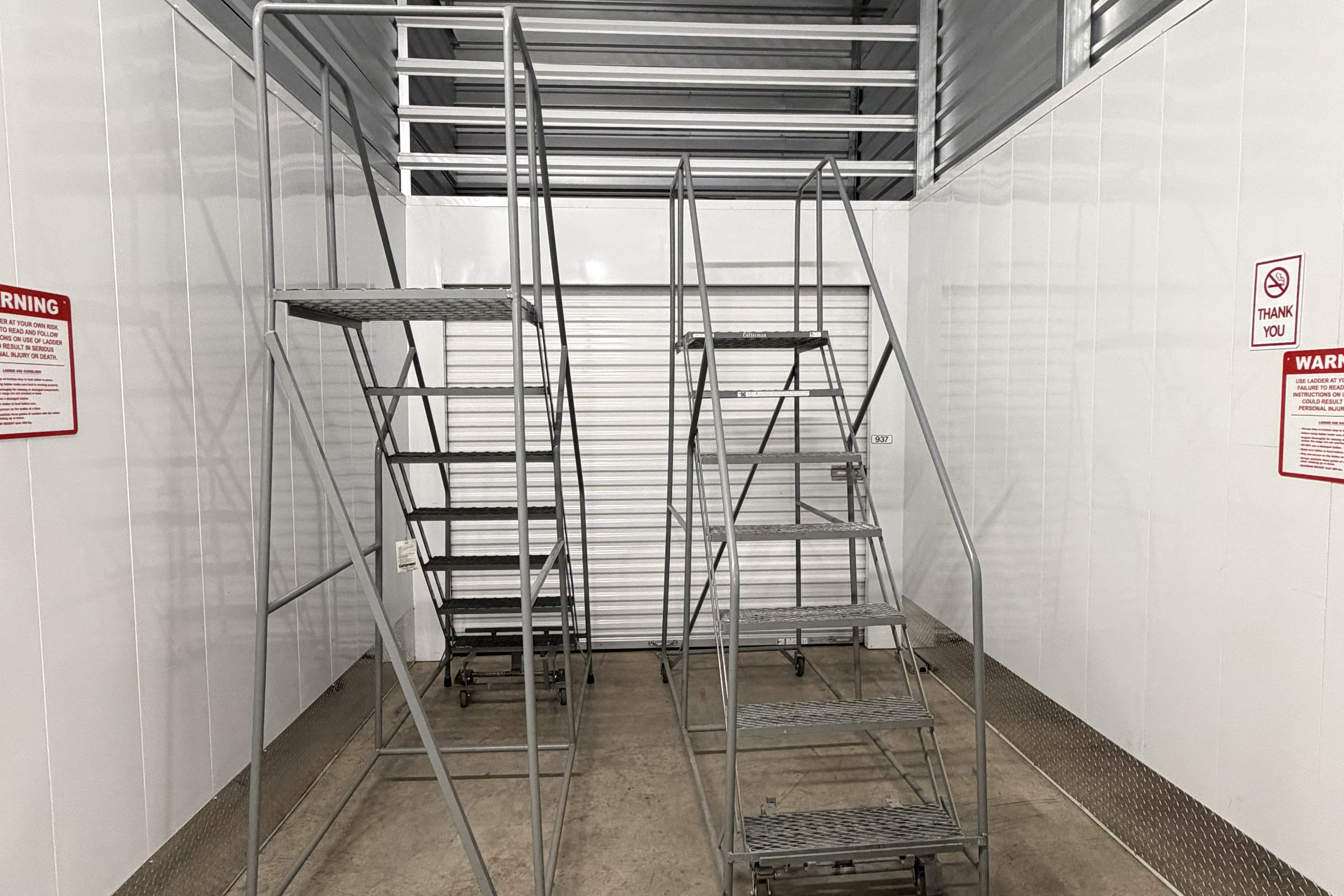 ladders for sky lockers at 303SelfStorage-DenverCO-3270BlakeSt