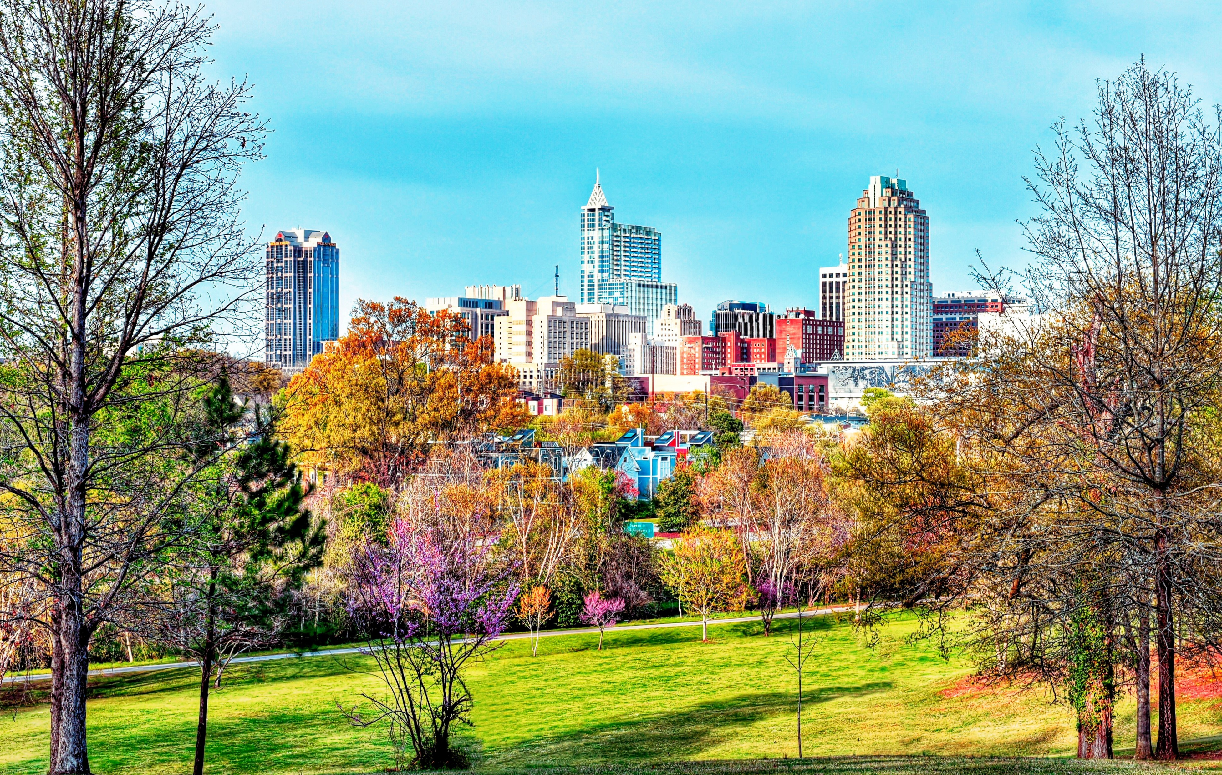 downtown raleigh skyscrapers