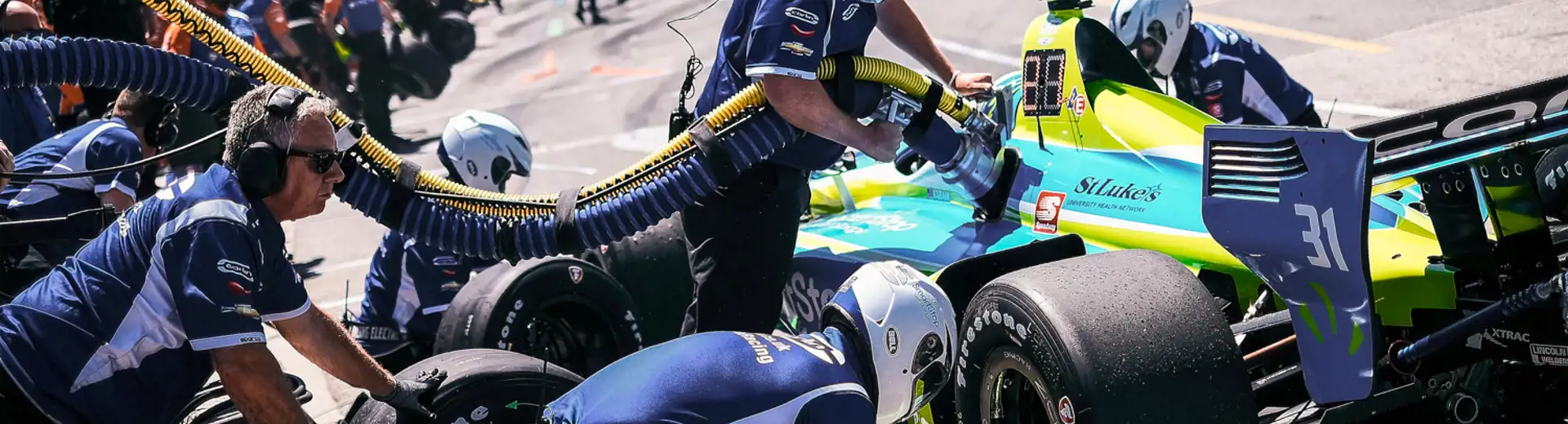 SmartStop, Carlin Motorsports, and Sage Karam, indy car pitstop in Toronto Canada